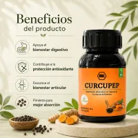 CURCUPEP – Curcumina + Pimienta | 60 Cápsulas – Image 2