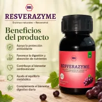 RESVERAZYME – Resveratrol + Enzimas Naturales | 60 Cápsulas – Image 2