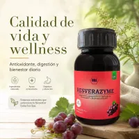 RESVERAZYME – Resveratrol + Enzimas Naturales | 60 Cápsulas – Image 3