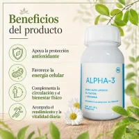 ALPHA-3 – Ácido Alfa Lipoico + Glutatión + L-Arginina – Imagen 2