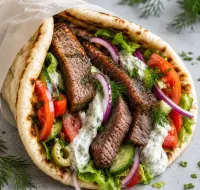 Lamb Beef Gyro Sandwich – Image 1