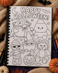 Halloween colouring book  – Image 2