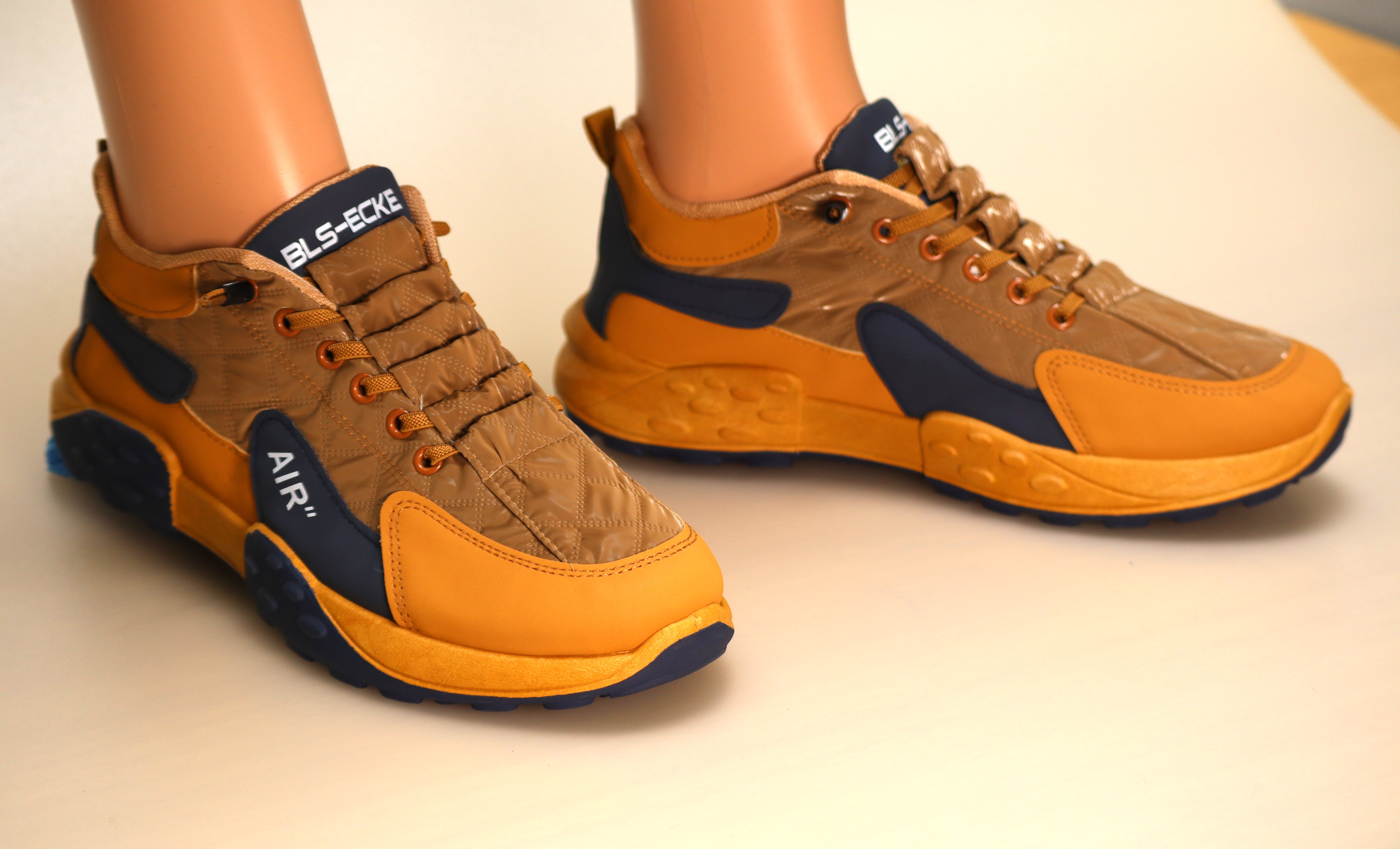 Tan & Blue Walking Shoe – 41