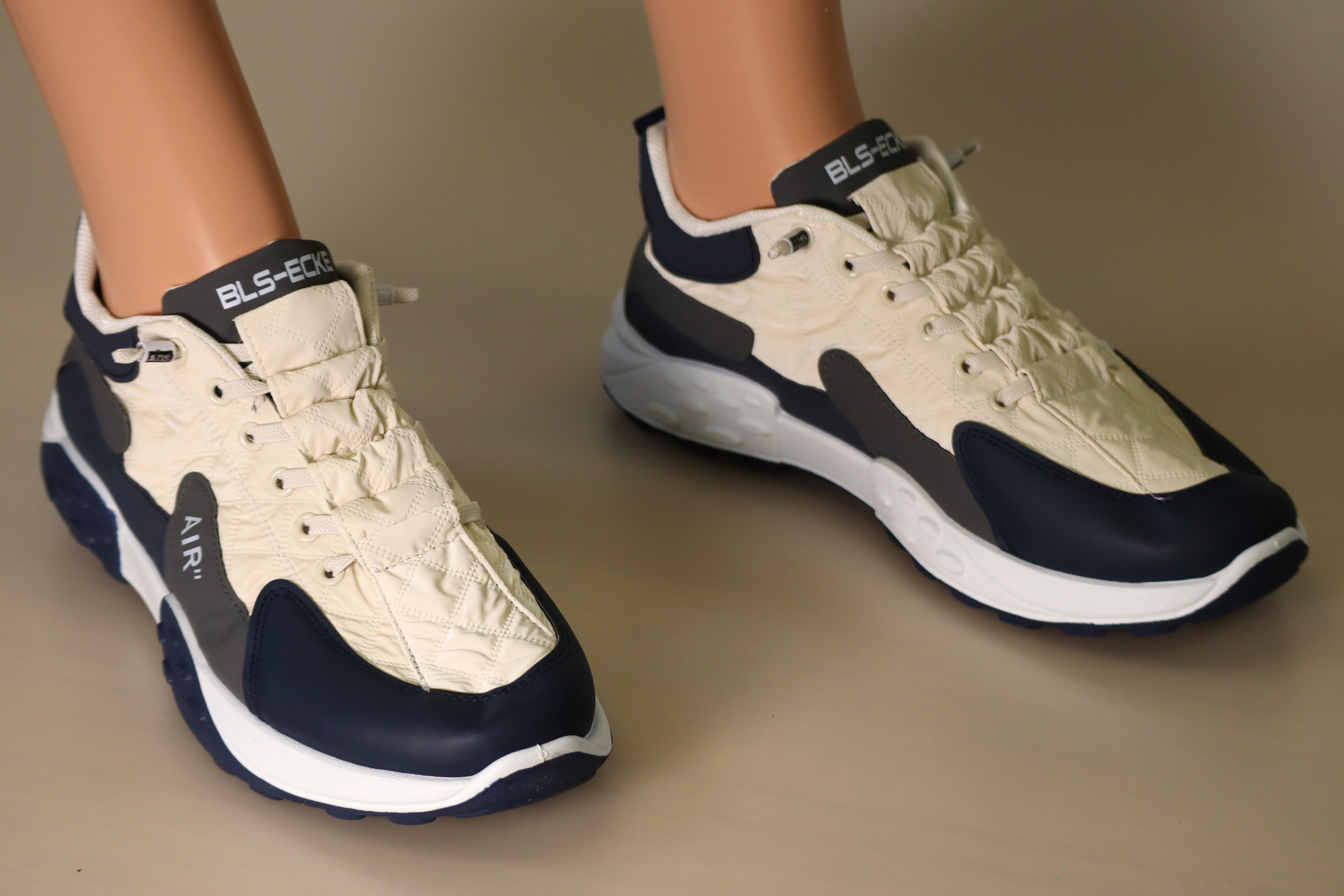 White & Blue Walking Shoe – 46