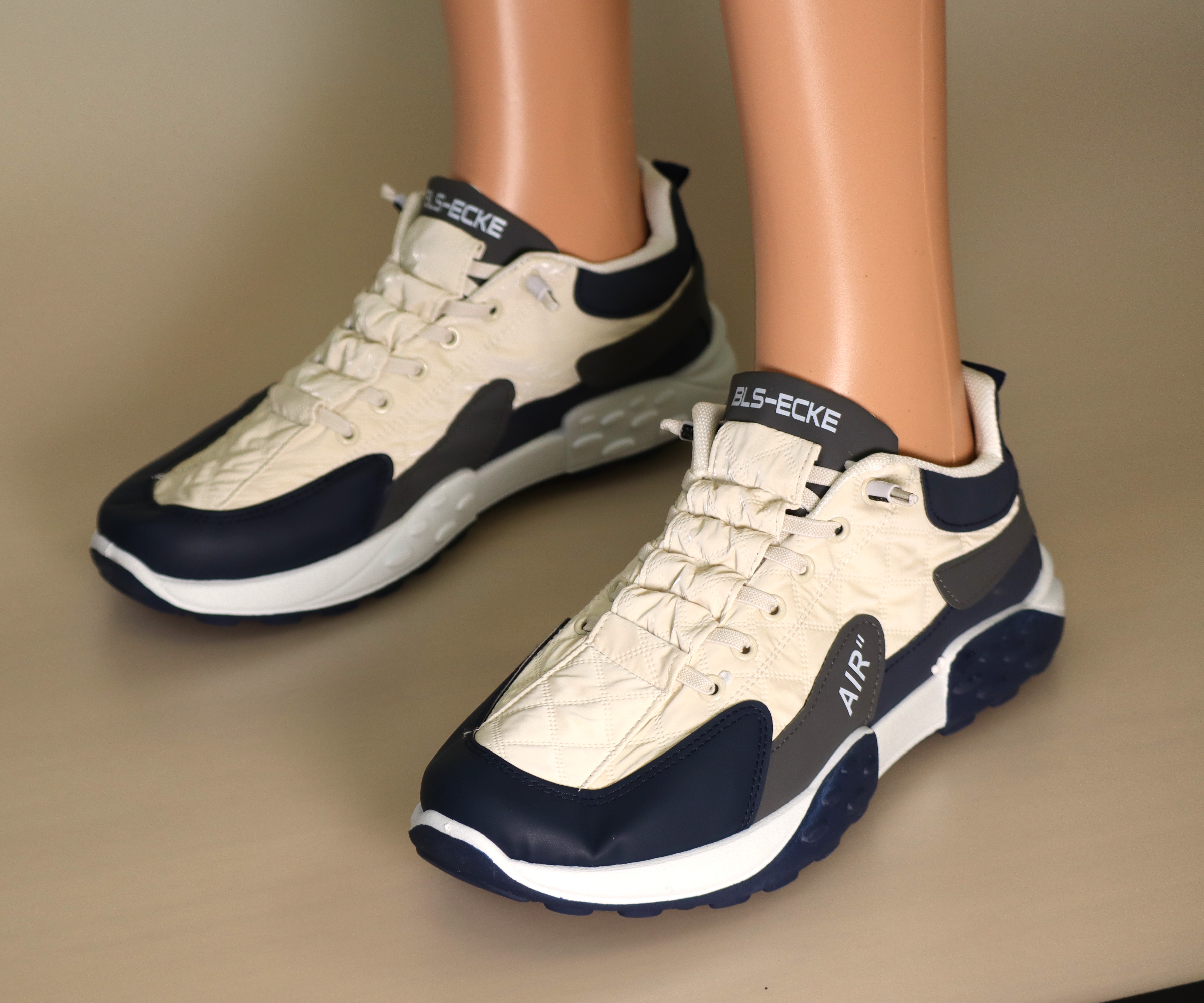 White & Blue Walking Shoe – Image 2