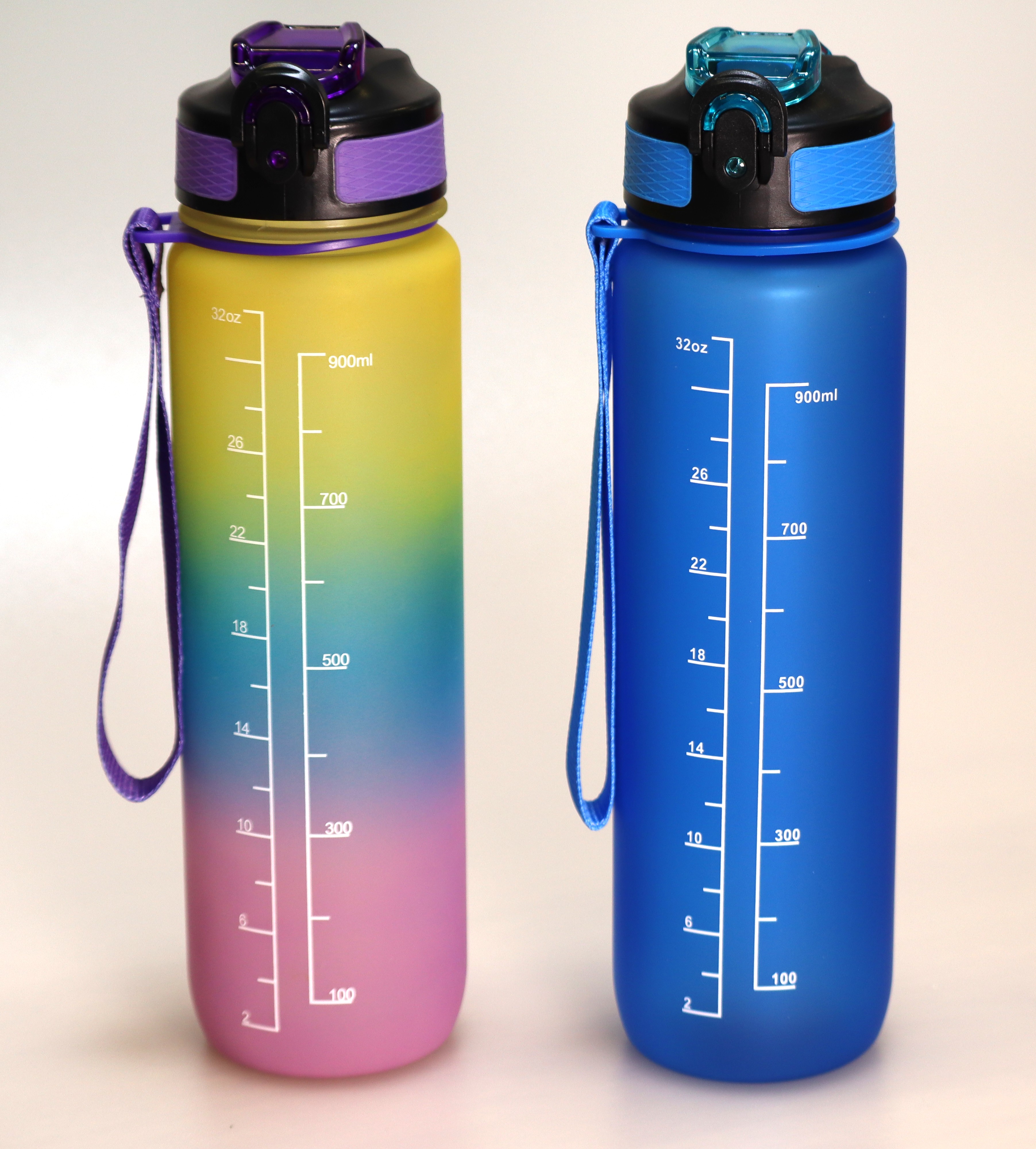 Motivational Drinking Large Bottle w_Strap 320z – Image 1