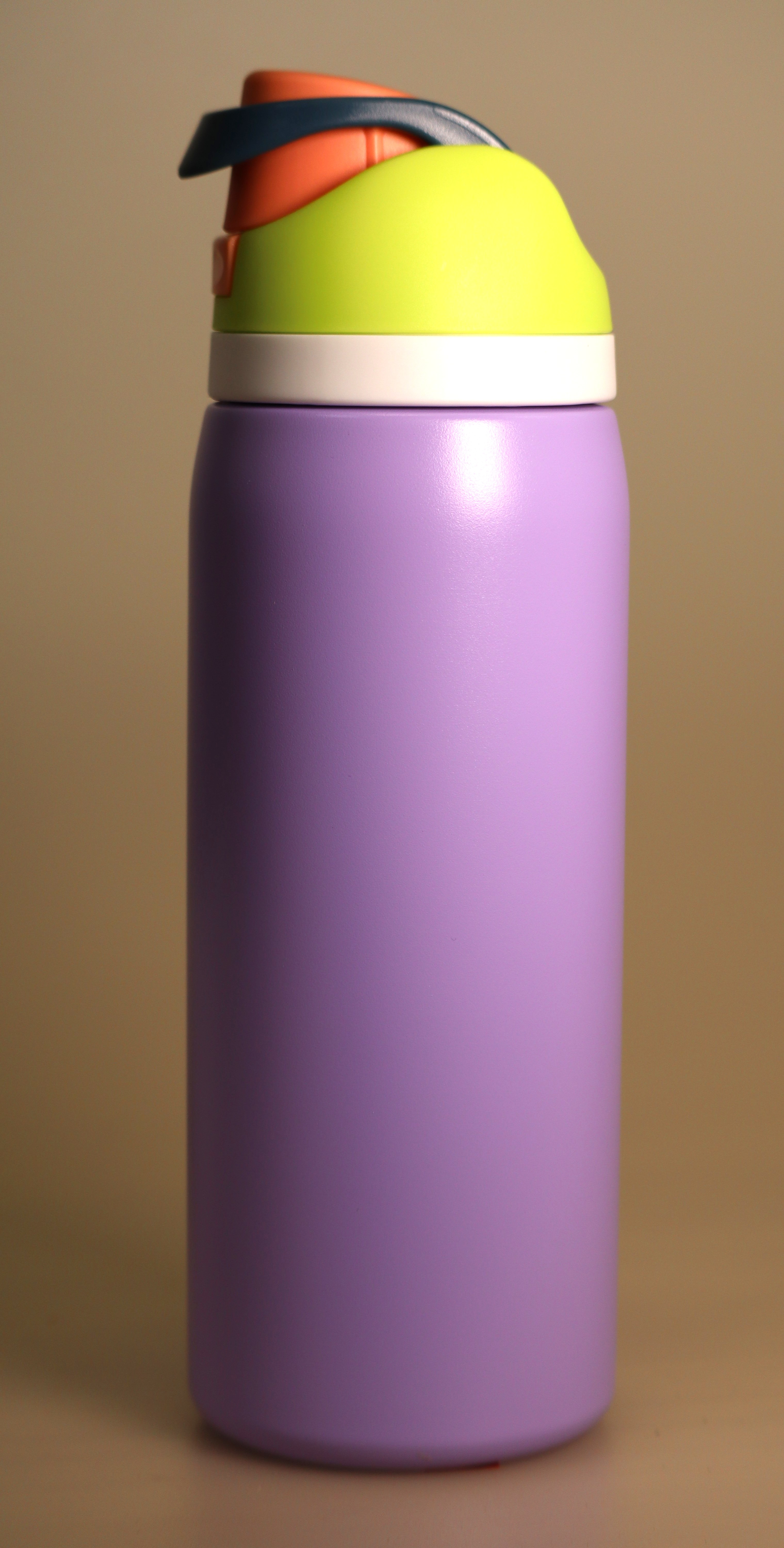32 oz Stainless Steel Insulated Medium Bottle – Lavander w_White Accent Ring