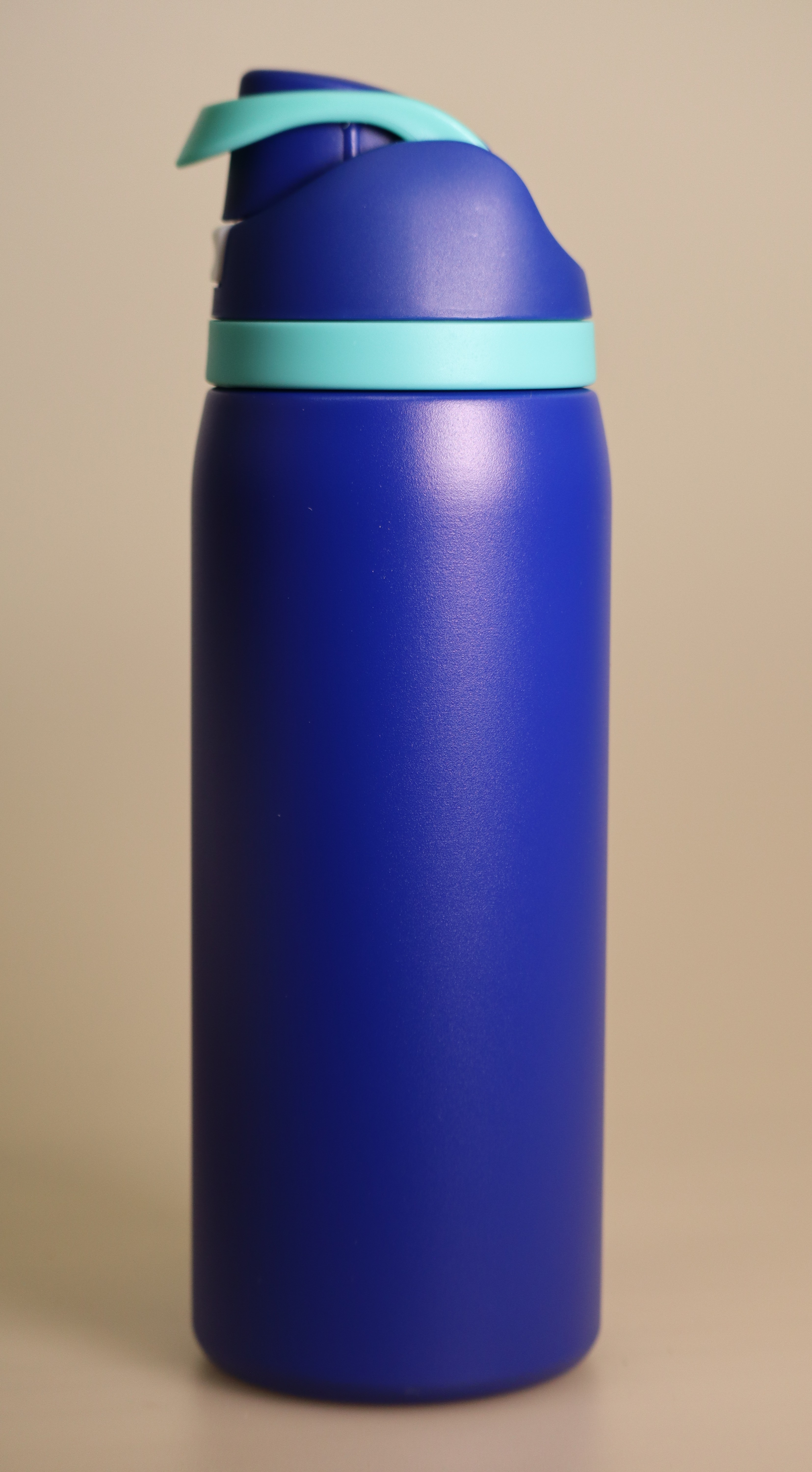 32 oz Stainless Steel Insulated Medium Bottle – Blue w_Teal Accent Ring
