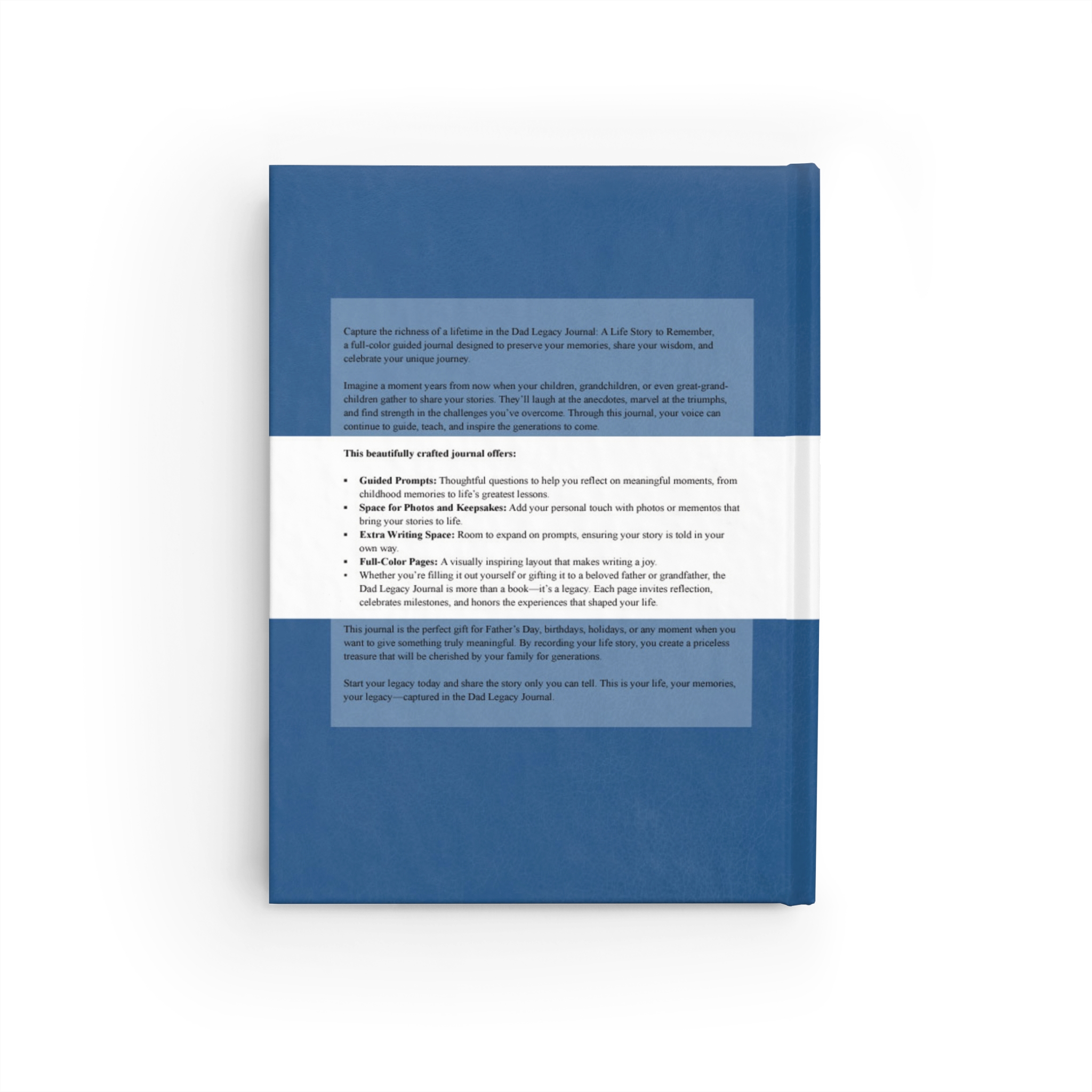 Dad's Legacy Journal: Full-Color Guided Keepsake Journal – Image 6