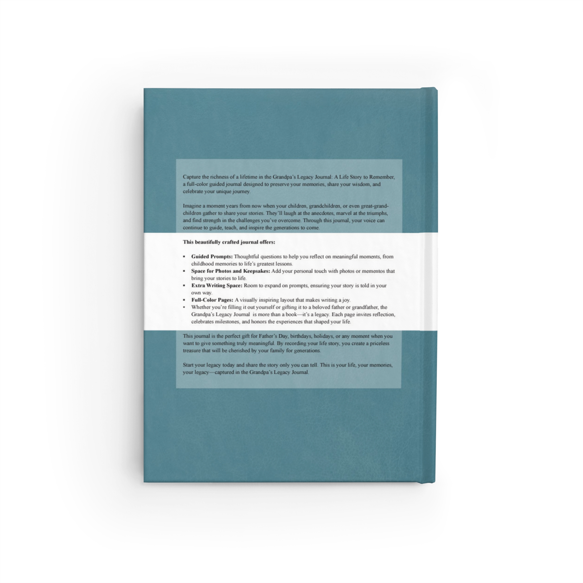 Grandpa's Legacy Journal: Full-Color Guided Keepsake – Image 4