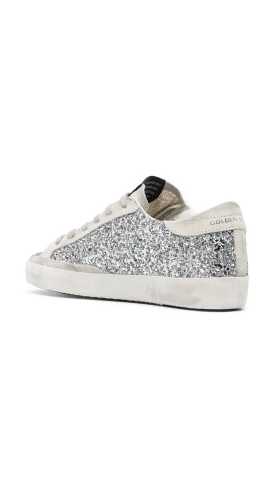 Golden Goose Star Glitter Sneakers | Silver | – Image 3