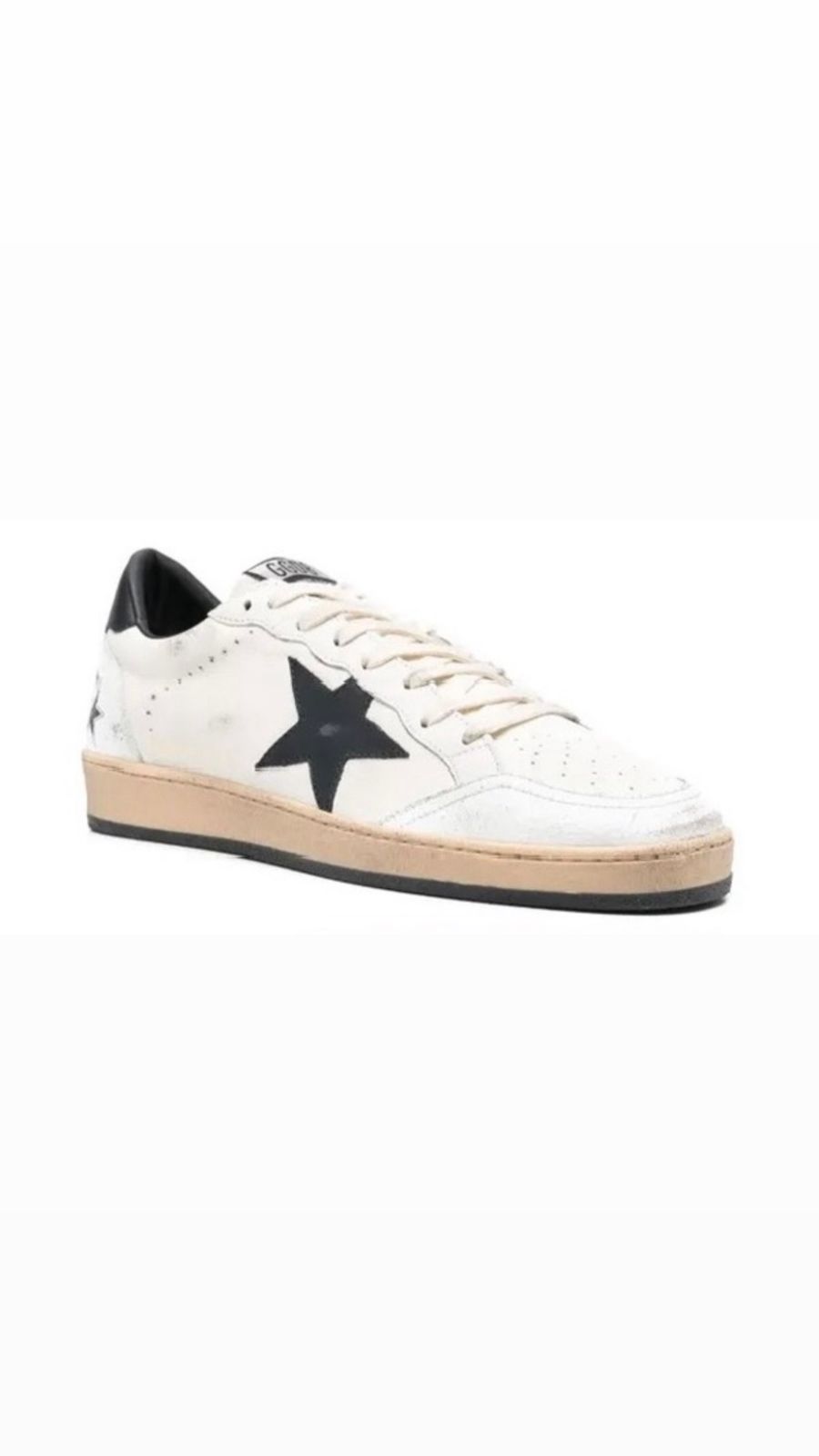 Golden Goose Ball Star Sport Sneaker in White and Black – Image 3