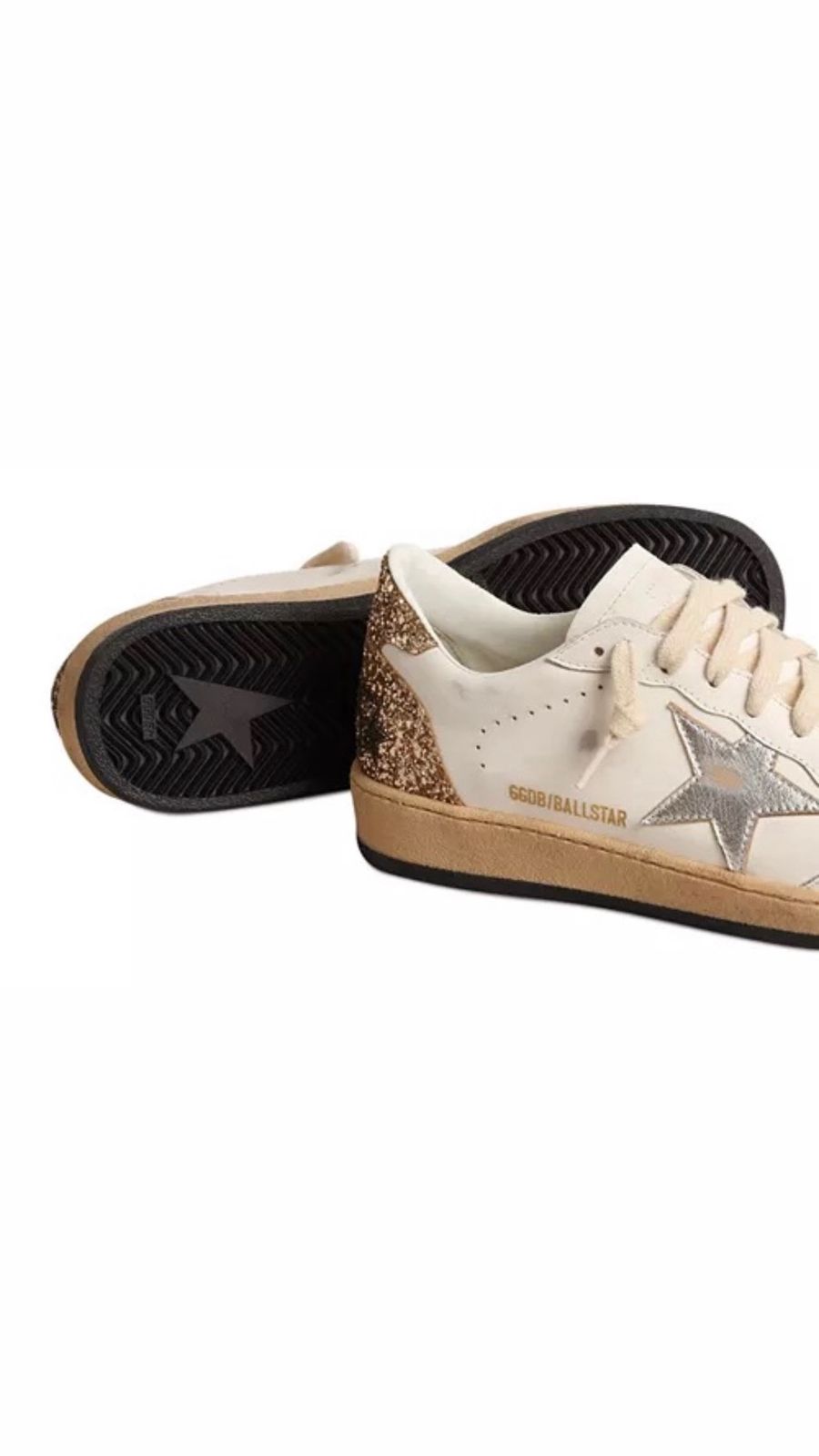Golden Goose Ball Star Sport Sneaker in White and Black – Image 4