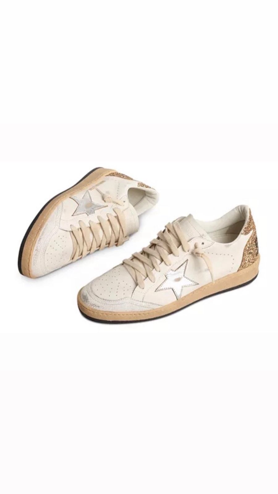Golden Goose Ball Star Sport Sneaker in White and Black – Image 3
