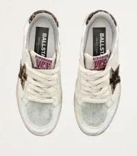 Golden Goose  Leather Pony Hair-Trim Ball Star Sneakers – Image 2