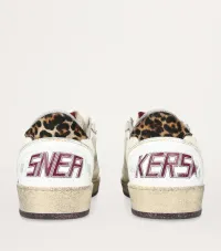 Golden Goose  Leather Pony Hair-Trim Ball Star Sneakers – Image 3