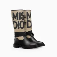 Dior Major Boot Warm Taupe Technical Canvas with Beige – Image 2