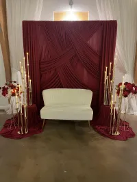 Ivory Tufted Loveseat – Image 2