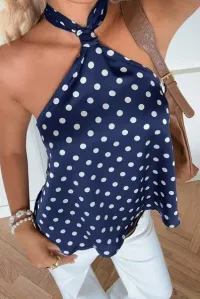 Polka Dot Halter Tank Top – Image 2