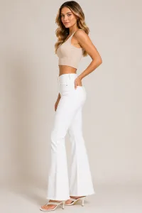 Zenana Frayed Cutoff Hem Straight Wide Pants – Image 3