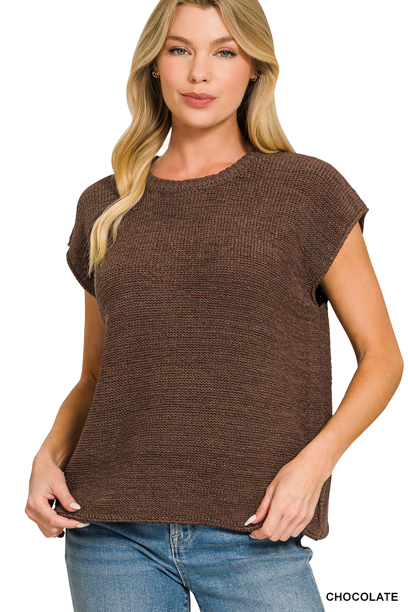 Zenana Crew Neck Basic Sweater – Image 2