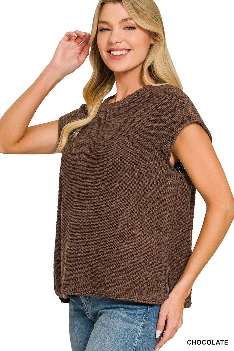 Zenana Crew Neck Basic Sweater – Image 1