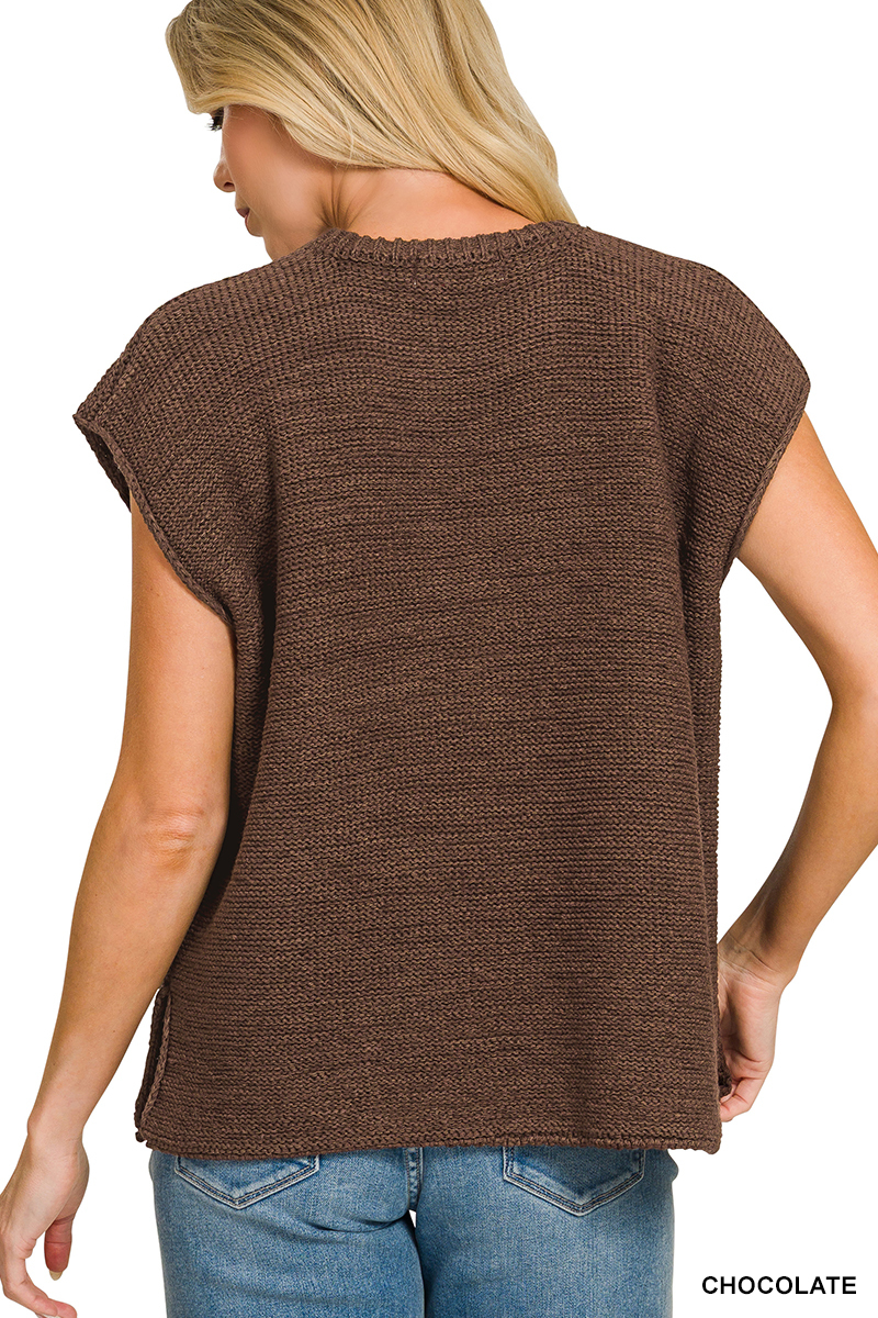 Zenana Crew Neck Basic Sweater – Image 3