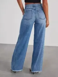 High Waist Wide Leg Jeans – Image 2