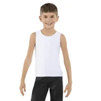 Fitted Tank – White, Medium Child