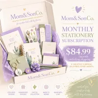 Mom&SonCo. Monthly Stationery Subscription Box – Image 1