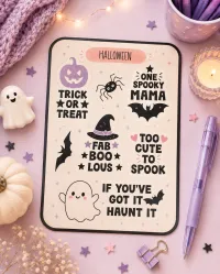 🎃 Halloween Sticker Sheet Collection, Set of 3  – Image 3