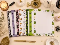 🎃 Halloween Stationery Paper Collection | Set of 27 – Image 1