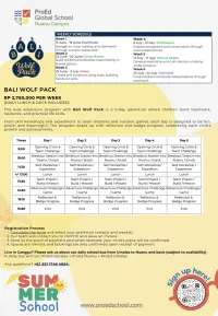Bali Wolf Pack - October Camp – Image 1