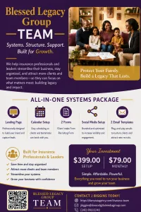 Blessed Legacy Insurance Marketing Agent Plan – Image 1