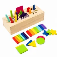 Wooden Shape Sorting Toy – Color Sorting Box