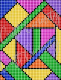 Geometrics Diamond Painting Card SVG File – Image 3