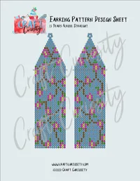 Seed Bead Earring Digital Design Tool - 15 Across with Straight Fringe – Image 1