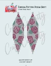Seed Bead Earring Digital Design Tool - 15 Across with Angled Fringe – Image 1