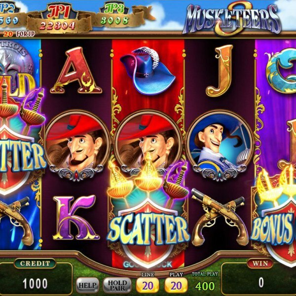 3 Musketeers 20 Line Game by IGS – Image 4