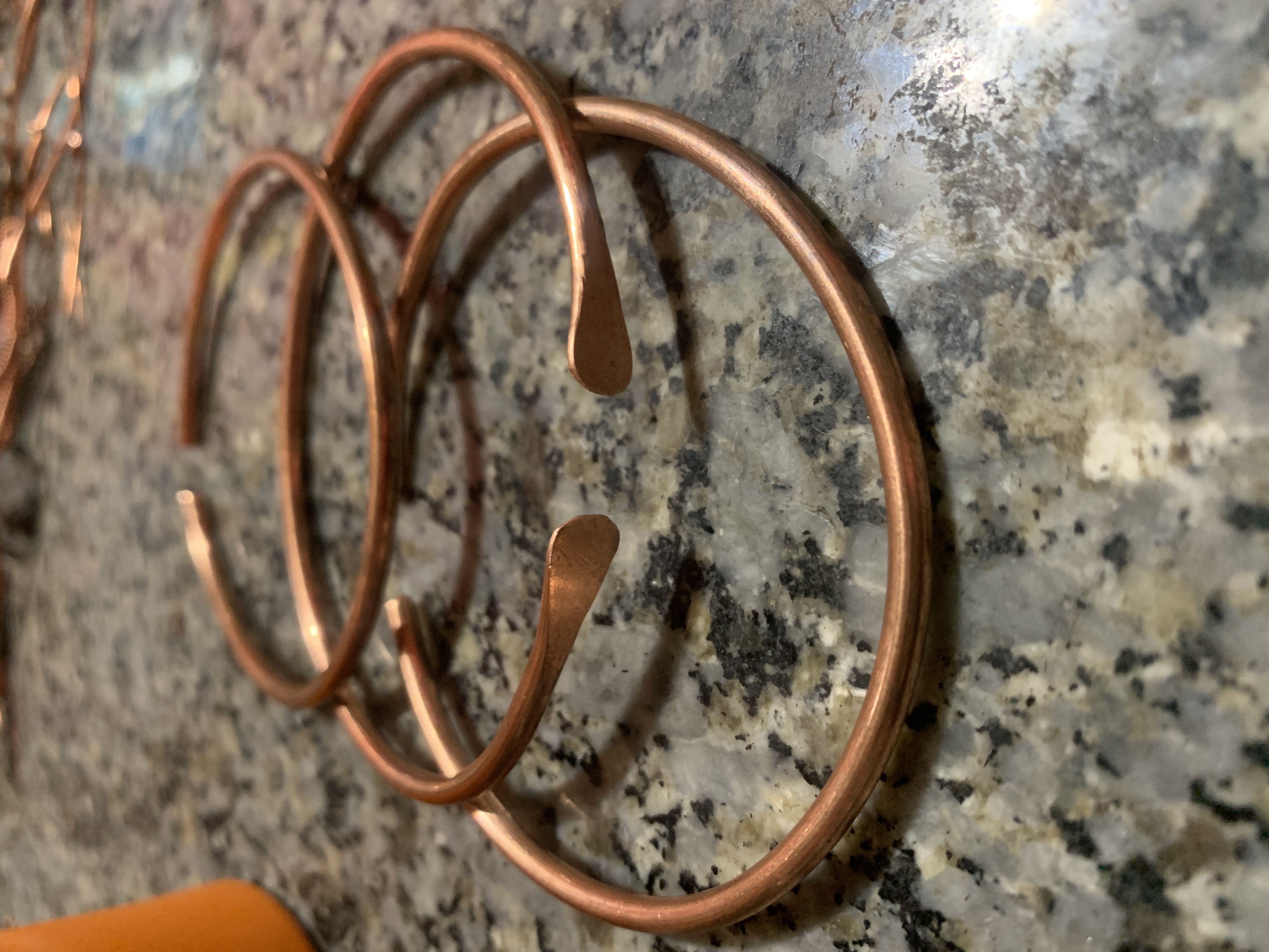 Plain Copper Bangles - Solid Pure Copper Stackable Bracelets – Image 1