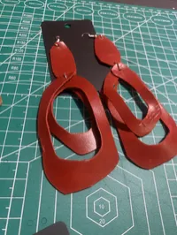Leather Earrings: Style P – Image 1