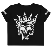 Women's Big Skull Crop Tee – Image 2