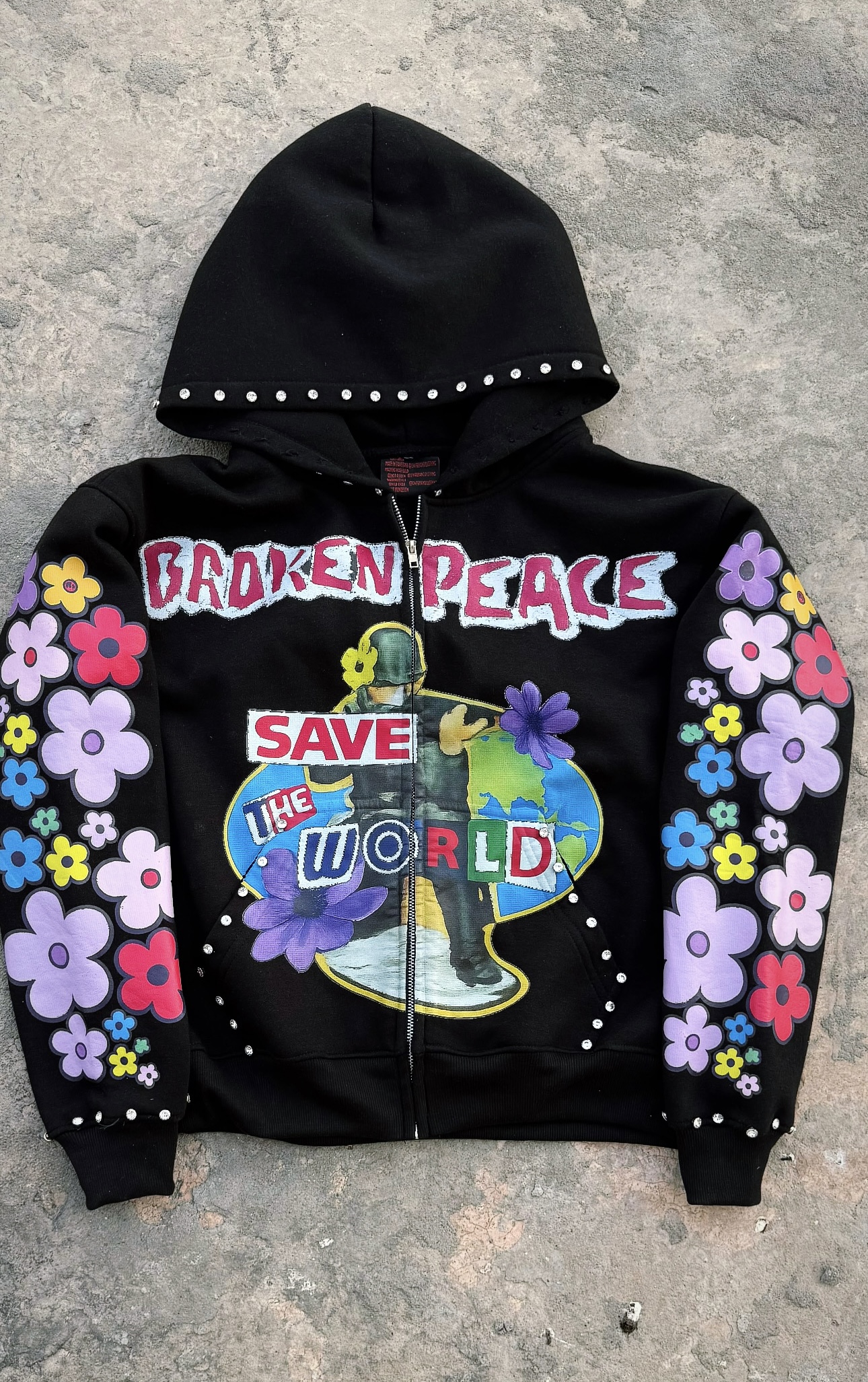 Save The World Zip-Up – XXS