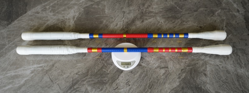 Refurbished Doubles Practice Fire Knives — One Pair – Image 6