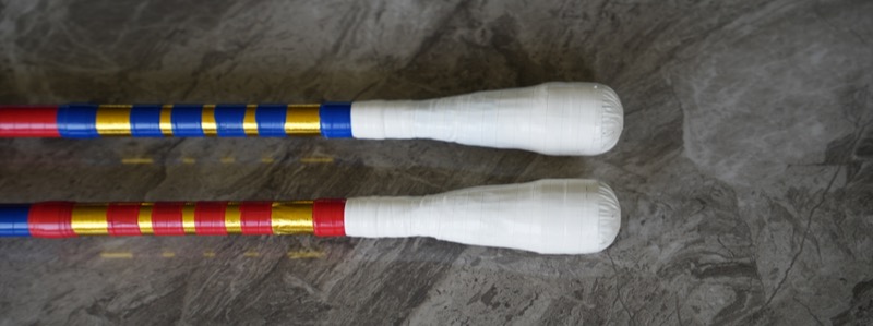 Refurbished Doubles Practice Fire Knives — One Pair – Image 3