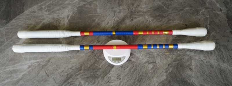 Refurbished Doubles Practice Fire Knives — One Pair – Image 5