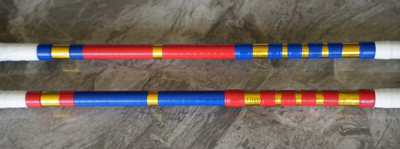 Refurbished Doubles Practice Fire Knives — One Pair – Image 2