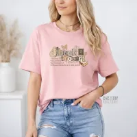 Booktrovert Definition on Light Pnk color Gildan Tee Shirt – Small