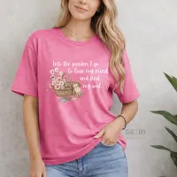 Into The Garden I Go To Lose My Mind and Find My Soul - Gildan Softstyle Tee Shirt – Small Heather Heliconia