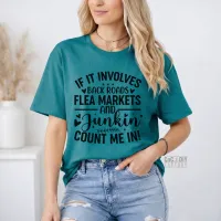 Back Roads Junkin - Count Me In - Gildan Softstyle Tee Shirt – Small Jade Dome